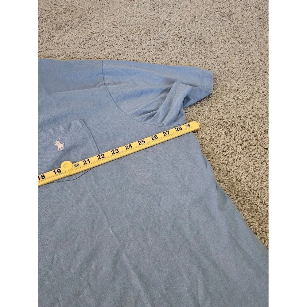 Polo Ralph Lauren Mens 3XB Big Light Blue Short Sleeve Pocket T-Shirt Pony Logo